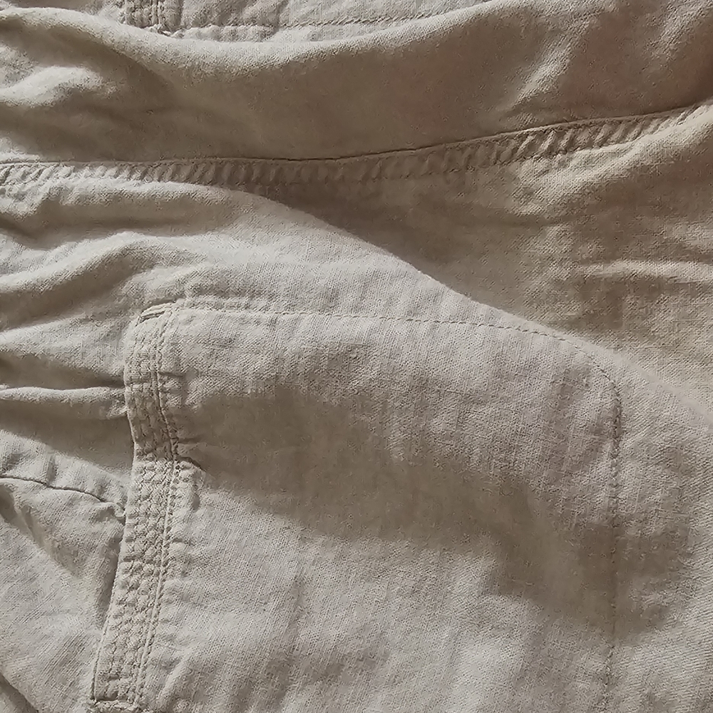 Neutral Beige Drawstring Shorts - Picture 5 of 9